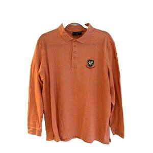 Glenmuir 1891 Royal Dornoch Large Pink Long Sleeve Golf Polo